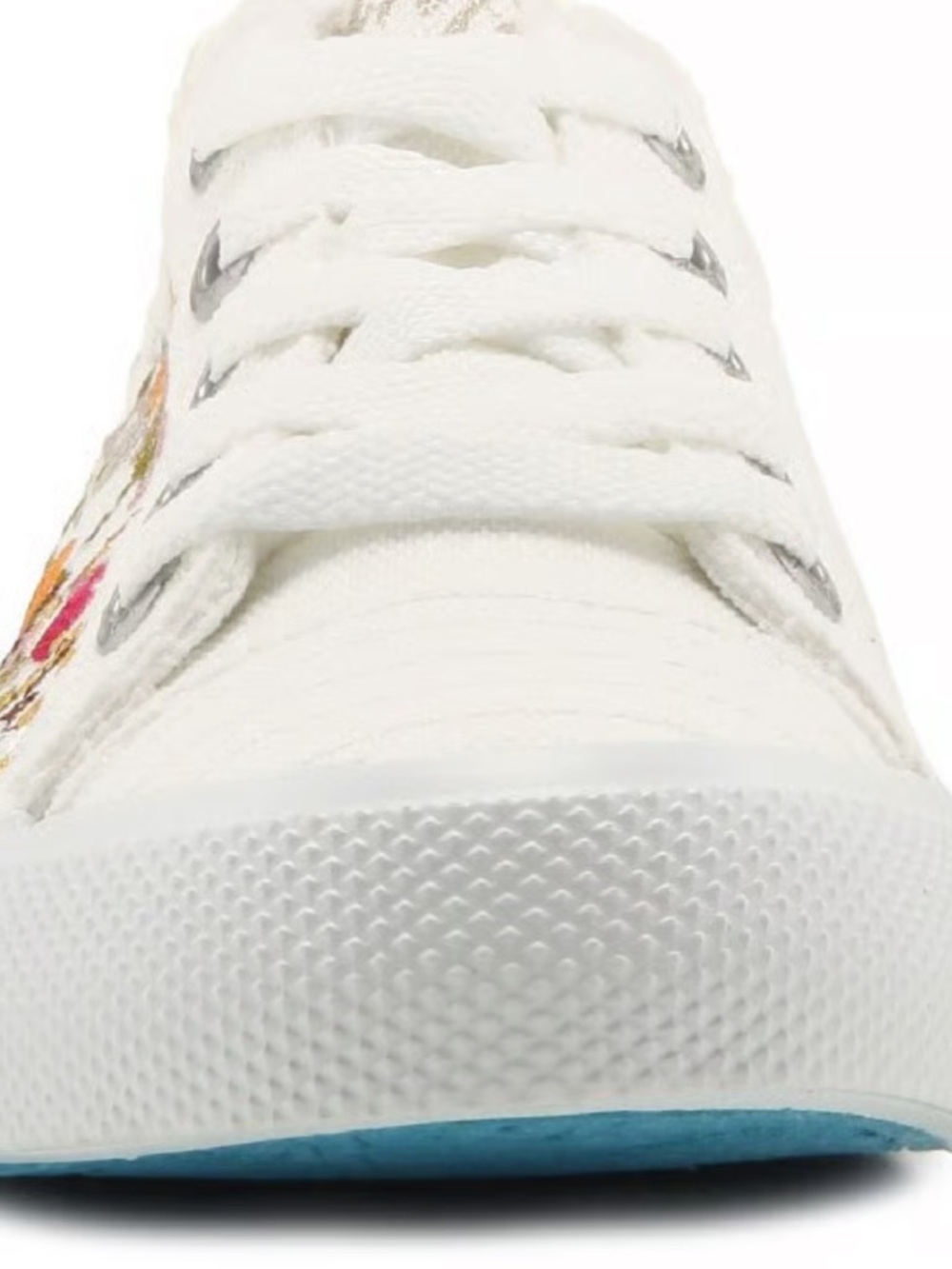 Blowfish Women's Vivid Lace Up Sneaker in White Floral sz 7 VG condition $70R - Picture 2 of 12